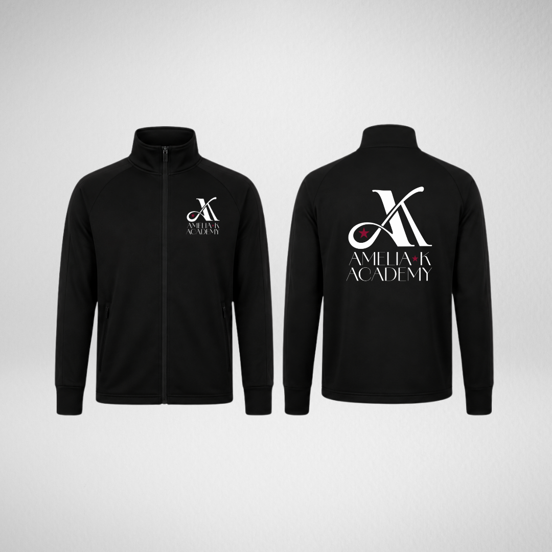 Amelia K Academy Black Zipped Team Jacket