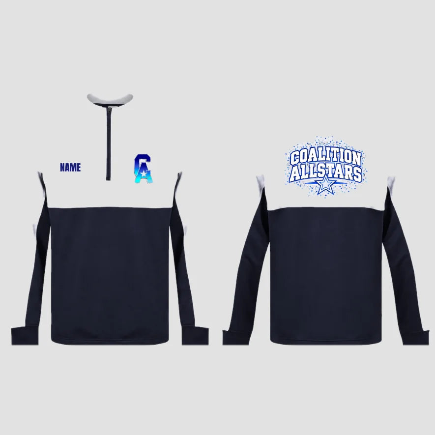 Coalition Allstars Navy.White Team 1_4 Zip Sweatshirt
