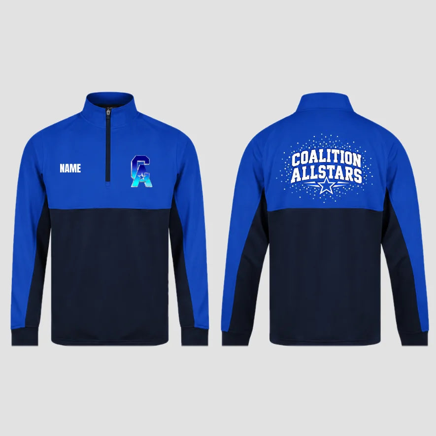 Coalition Allstars Royal Blue Team 1_4 Zip Sweatshirt