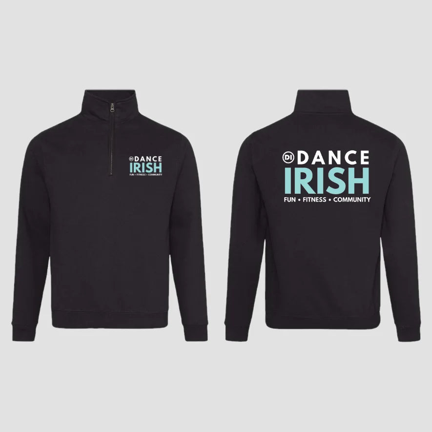 Dance Irish Blue Cotton ¼ Zip Adult Sizes only