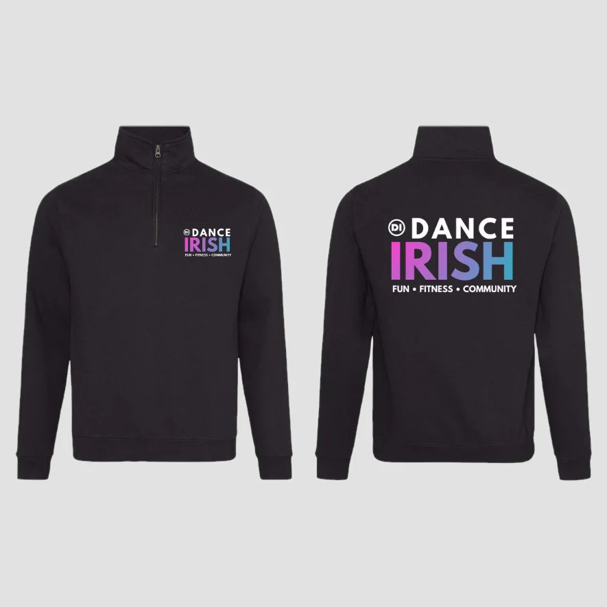 Dance Irish Pink Cotton ¼ Zip Adult Sizes only