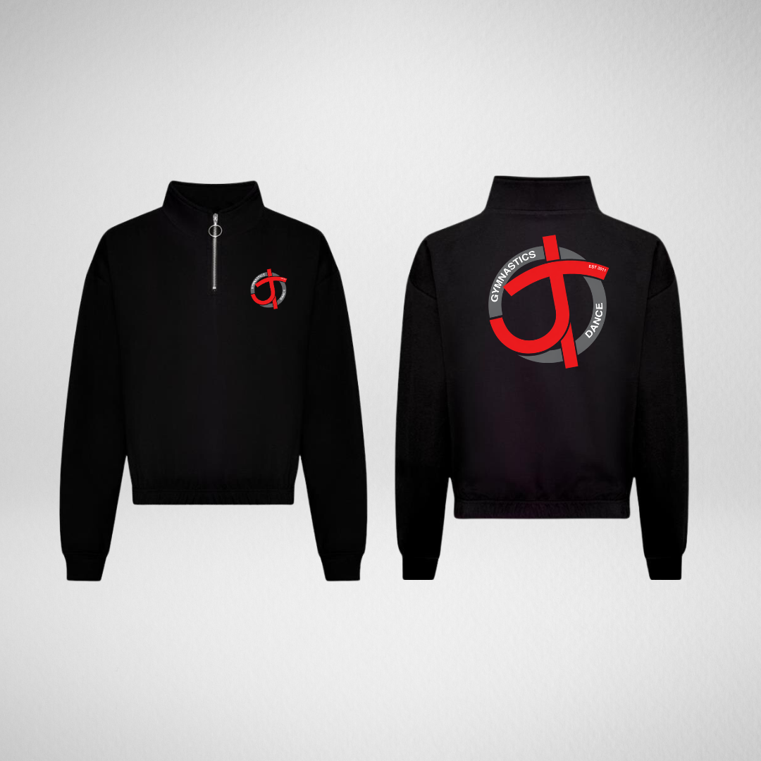 LJ Dance & Gymnastics Cropped 1/4 Zip Sweat