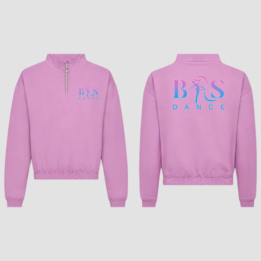 BRS-Dance Ltd Dance Lavender Cropped ¼ Zip Sweat Adults Sizes Only