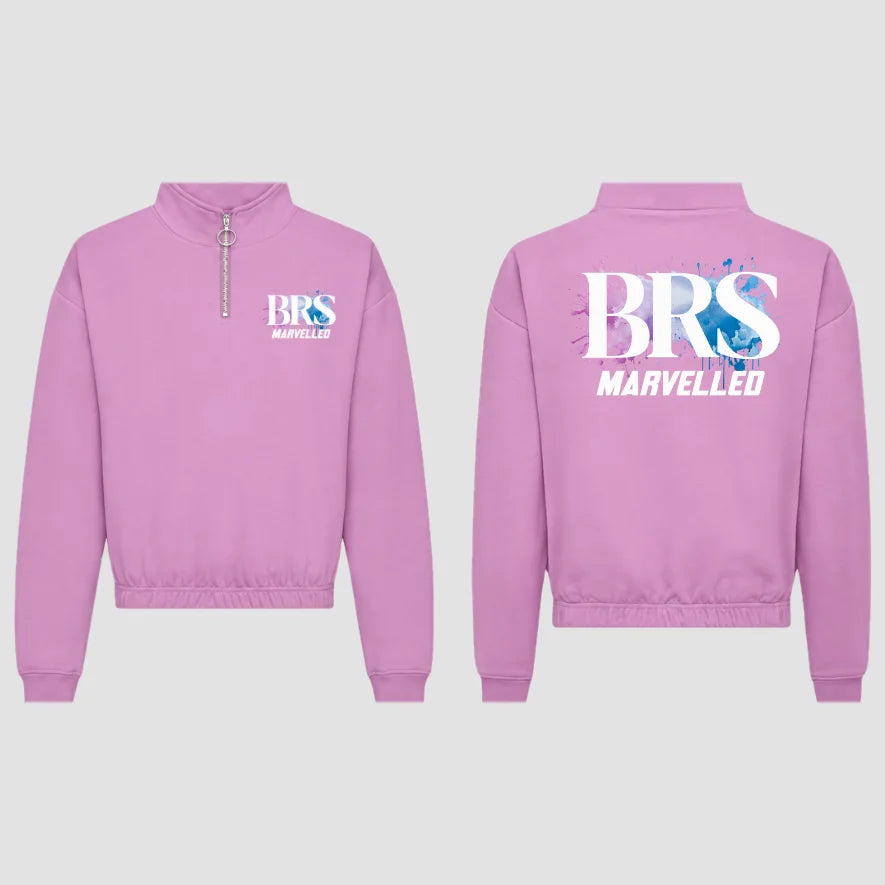 BRS-Dance Ltd Marvelled Lavender Cropped ¼ Zip Sweat Adults Sizes Only