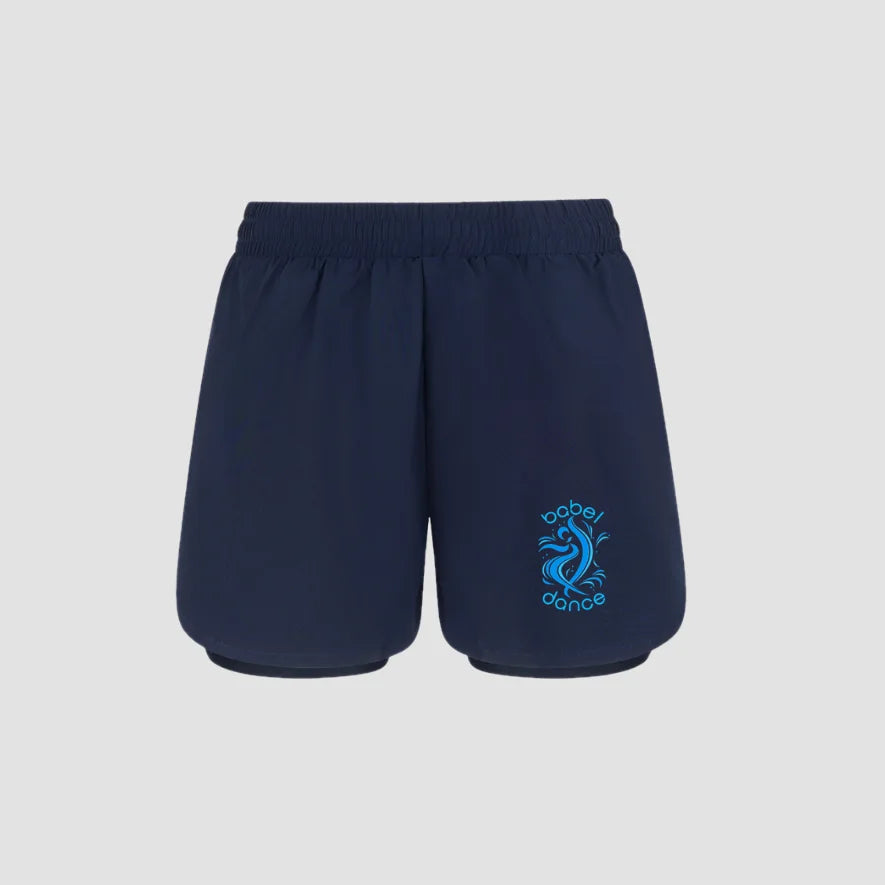 Babel School of Dance Navy Double-Layer Shorts
