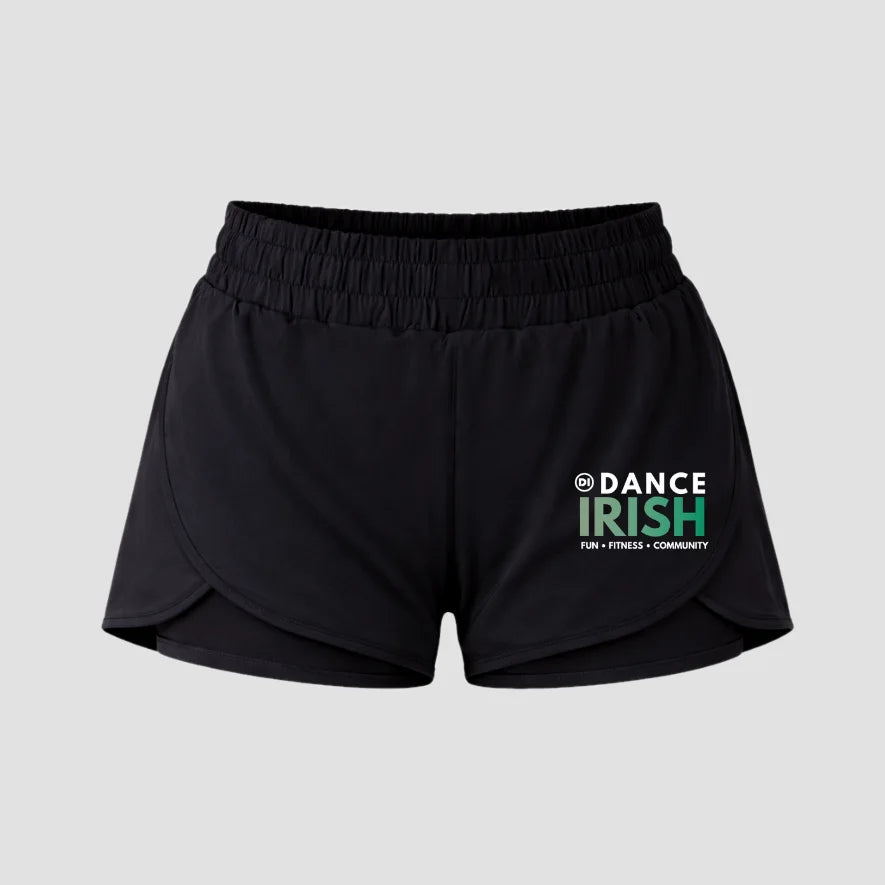 Dance Irish Green Layered Dance Shorts