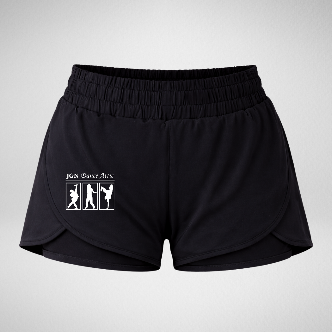 JGN Dance Attic Layered Dance Shorts