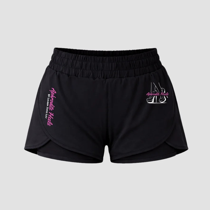 Aphrodite Heels Layered Dance Shorts