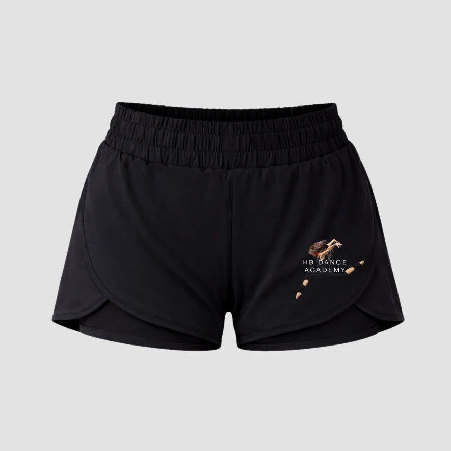 HB Dance Academy Layered Dance Shorts
