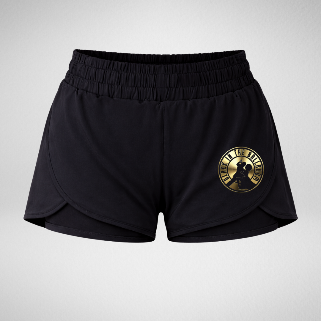 Black in The Ballroom CIC Layered Dance Shorts
