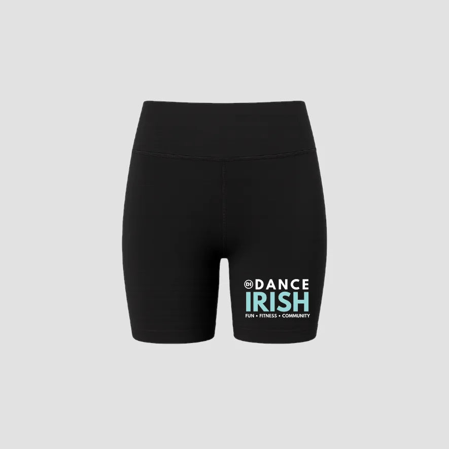 Dance Irish Blue High Waisted Cycling Shorts