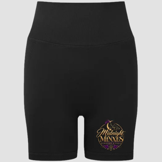 Midnight Minxes Burlesque and Heels Scrunch Shorts