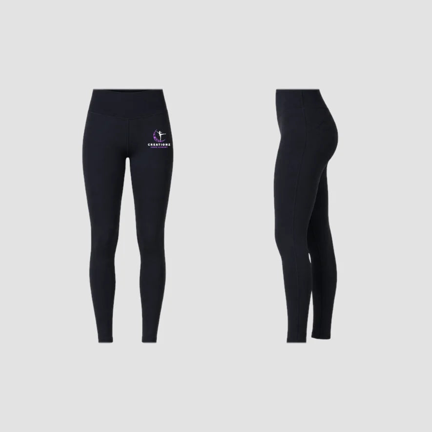 Creationz Dance Academy High Waisted Dance Leggings