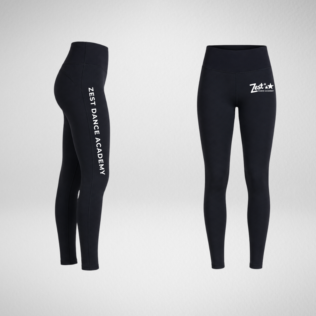 Zest Dance Academy High Waisted Dance Leggings