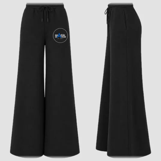Sparkle Dance Studios Blue Wide Leg Joggers