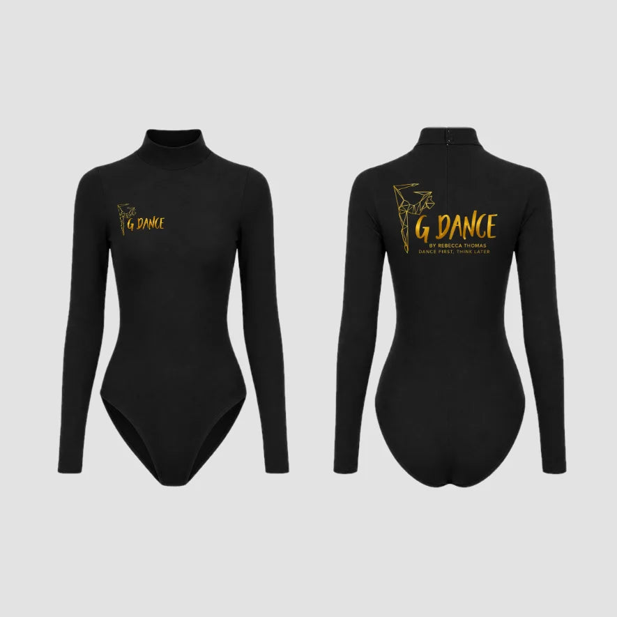 GDANCE Sleeved Turtle Neck Leotard