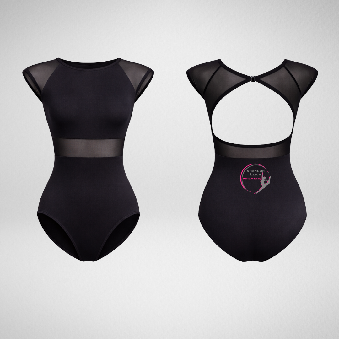 Shannon Leigh Dance Academy Open Back Mesh Panel Leotard