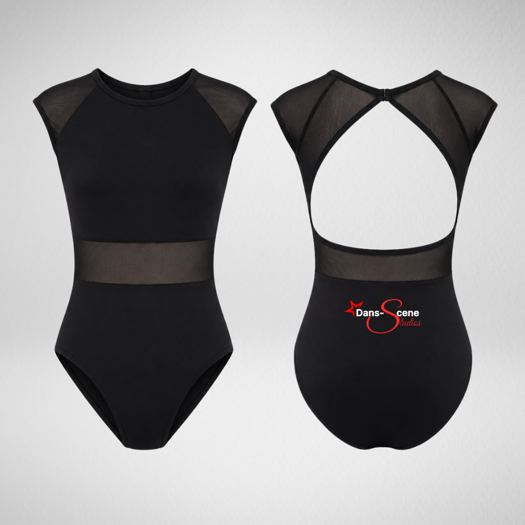 Dans-Scene Studios Open Back Mesh Panel Leotard