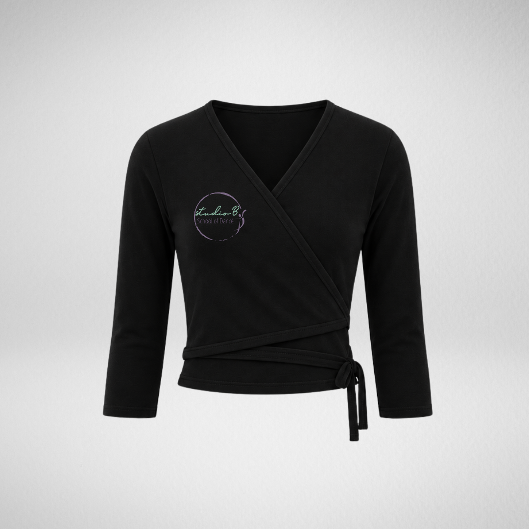 Studio B School of Dance Black Cross over Cardigan