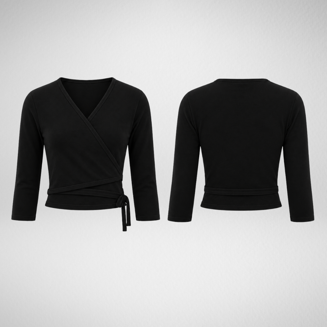 Studio J Dance Academy Black Polycotton Ballet Cardigan