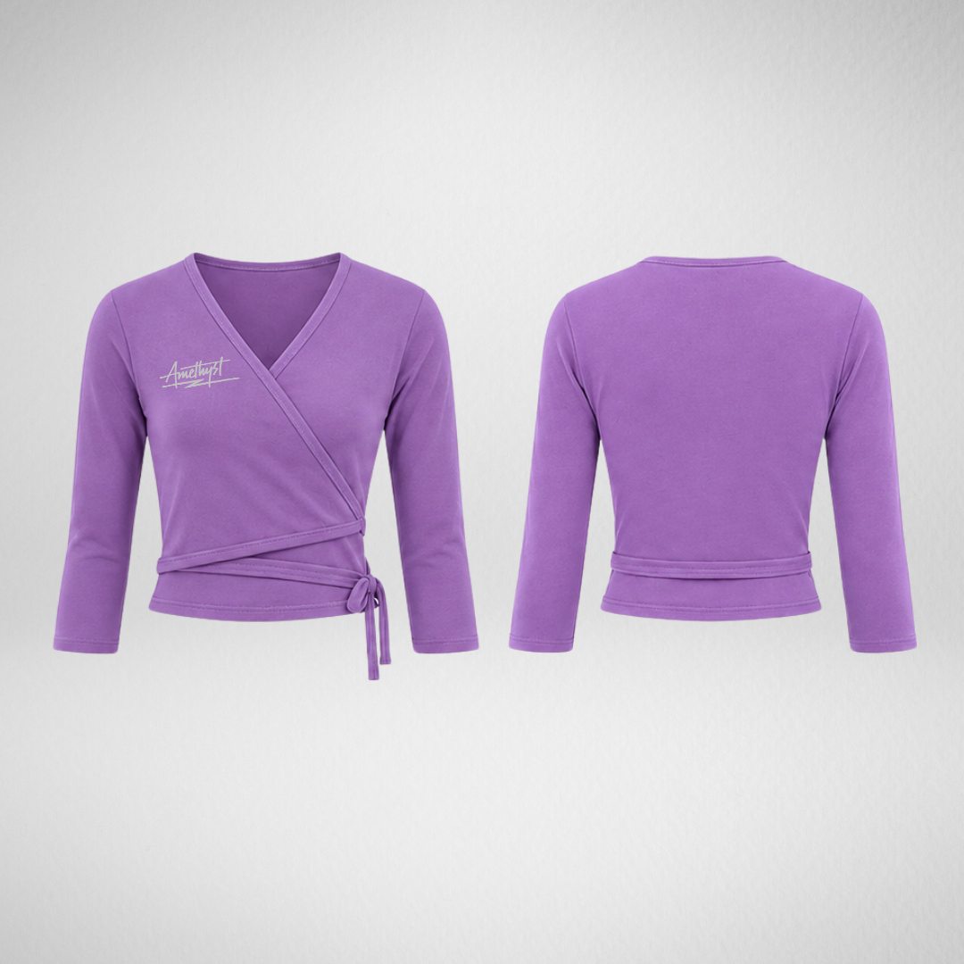 Amethyst Dance Pembrokeshire Lavender Cross over Cardigan