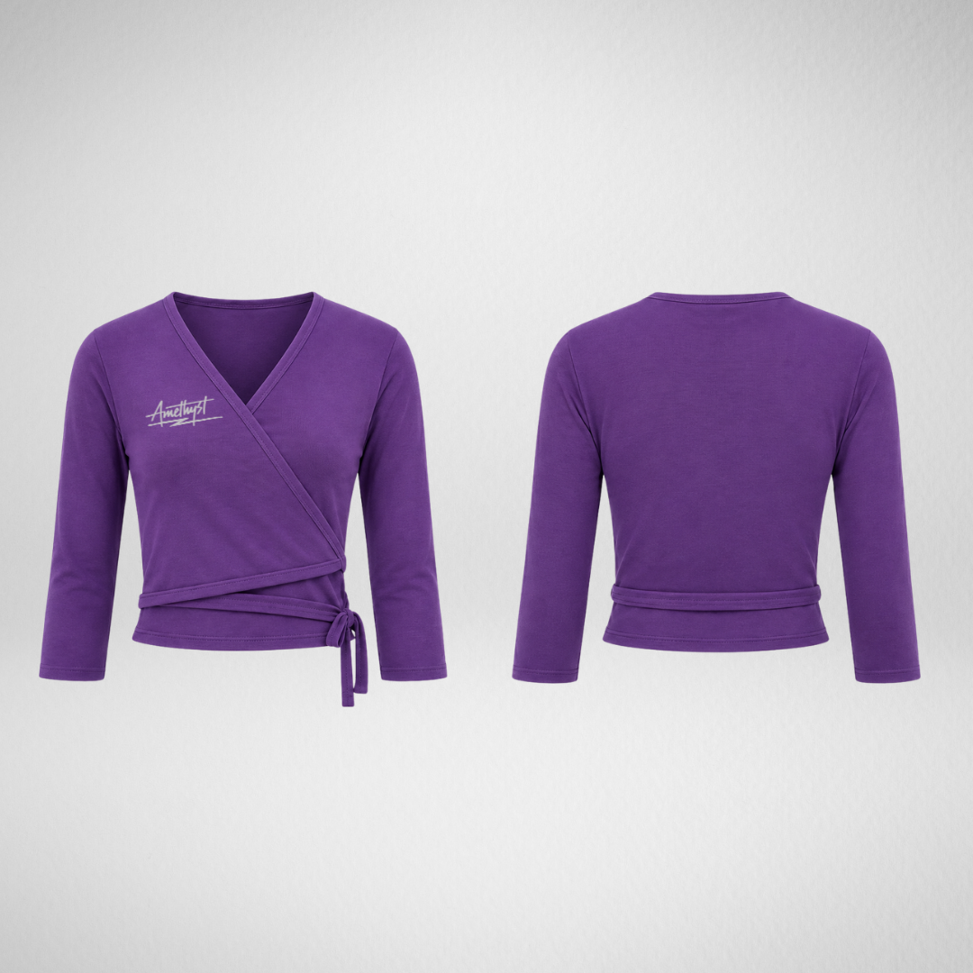 Amethyst Dance Pembrokeshire Purple Cross over Cardigan