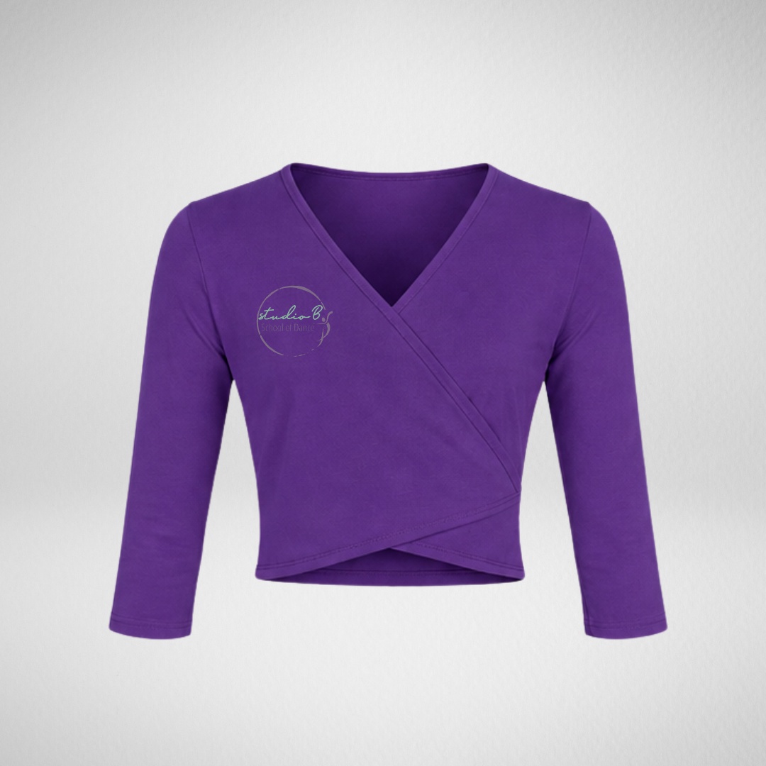 Studio B School of Dance Purple Cross over Cardigan