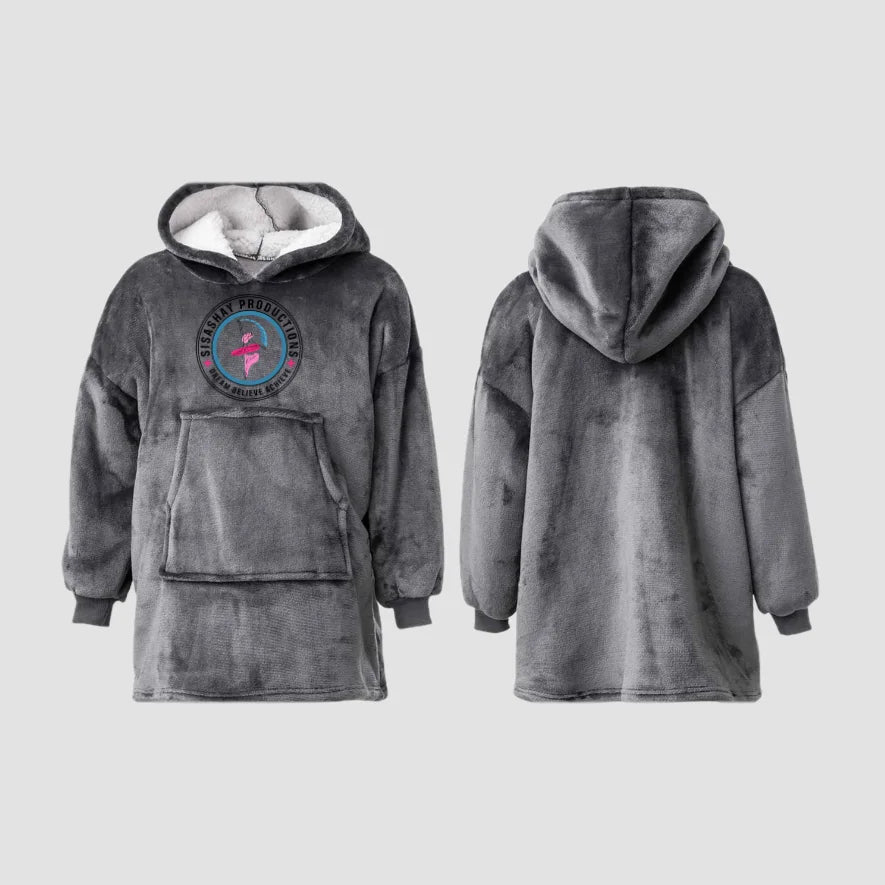 Sisashay Productions Charcoal Hooded Blanket
