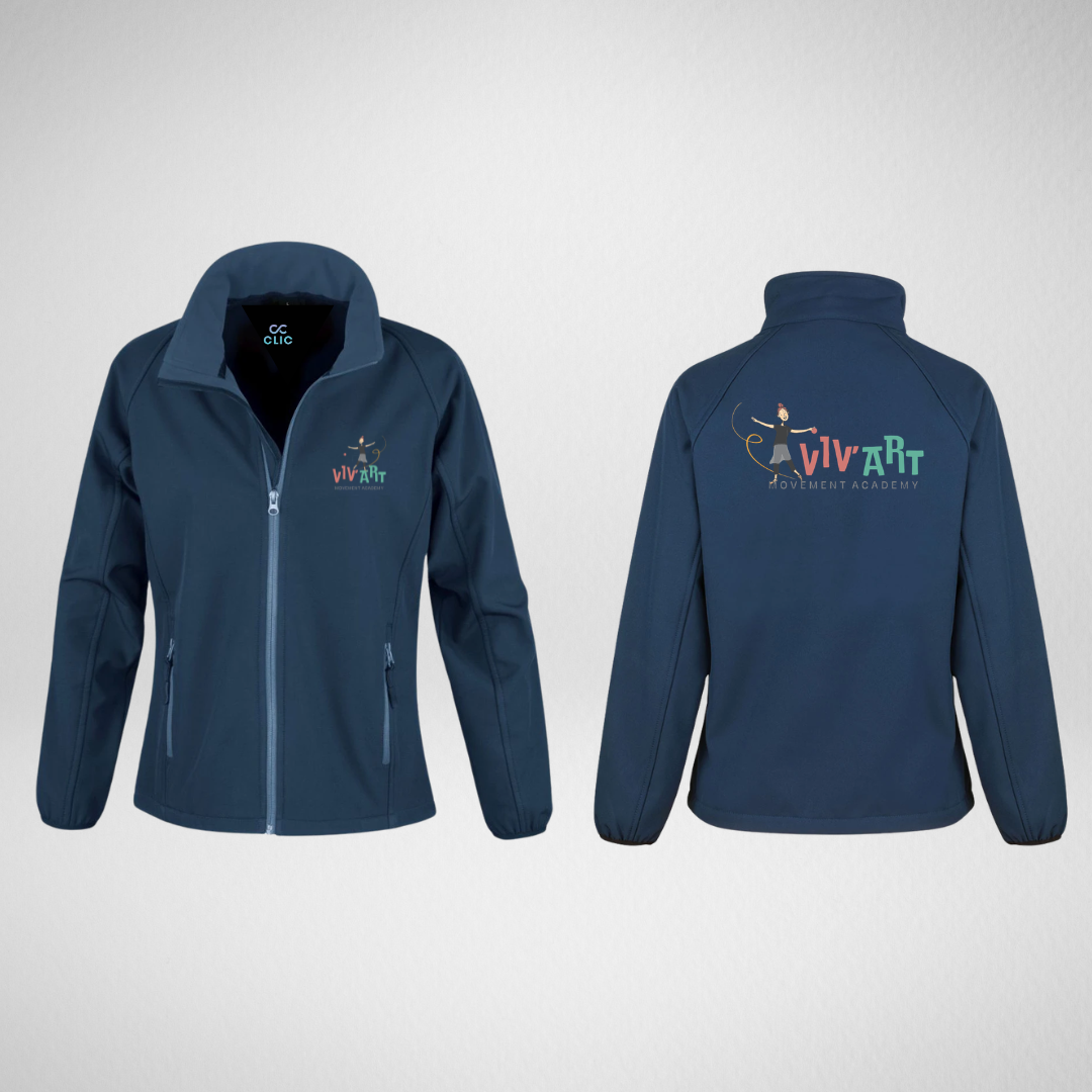 Viv’Art Movement Academy Navy Softshell Jacket