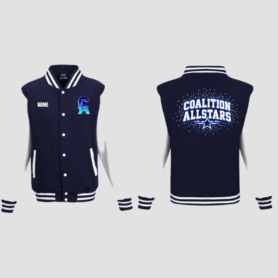 Coalition Allstars Navy.White Varsity Jacket