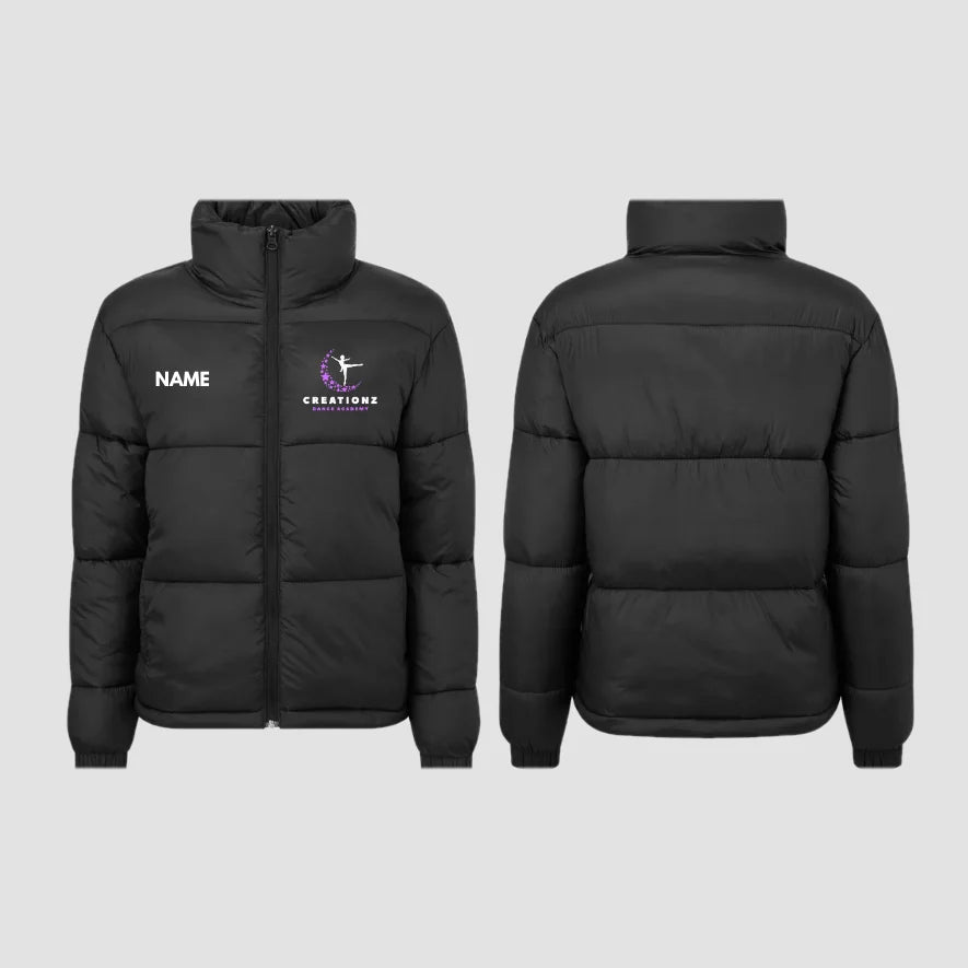 Creationz Dance Academy Ladies Puffer Jacket