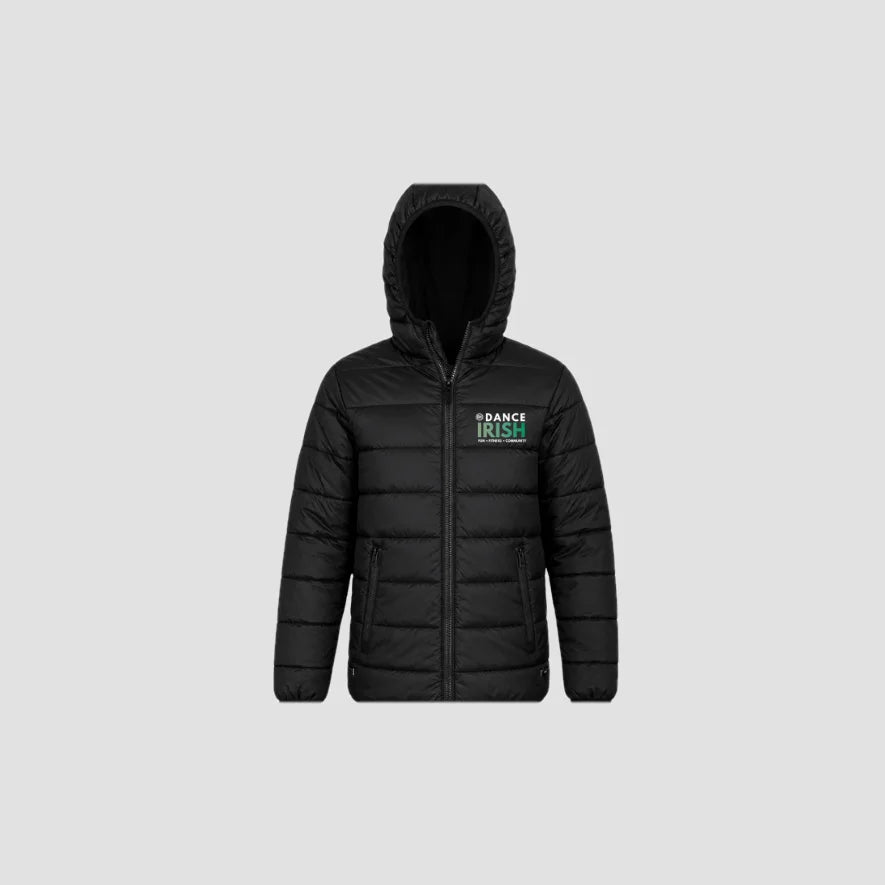 Dance Irish Green Kids Puffer Jacket