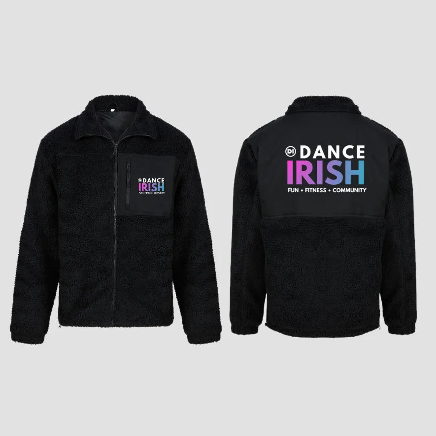Dance Irish Pink Sherpa Fleece Jacket