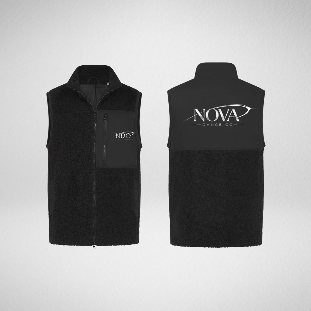 Nova Dance Co Sherpa Fleece Gilet