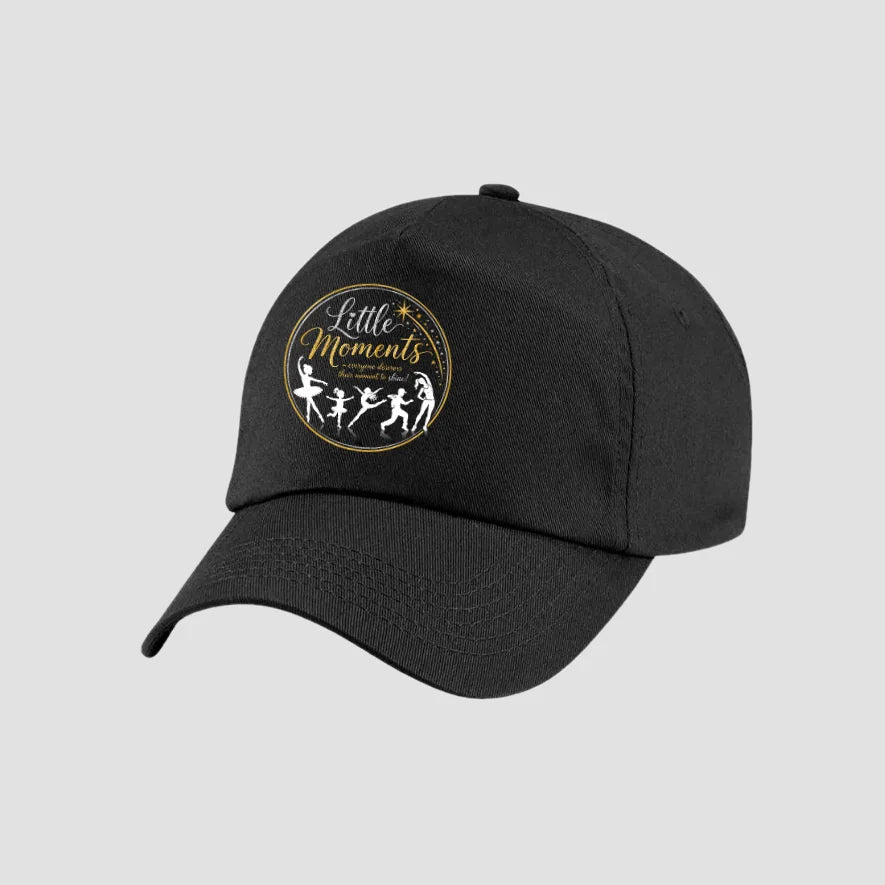 Little Moments Gold Black Baseball Cap
