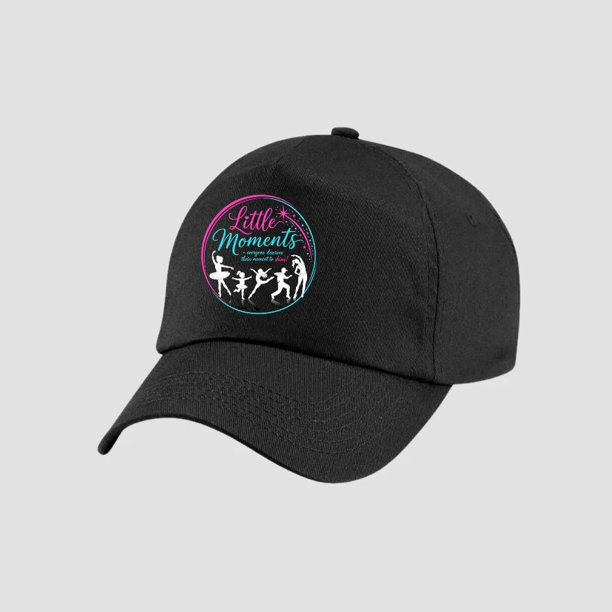 Little Moments Pink Black Baseball Cap