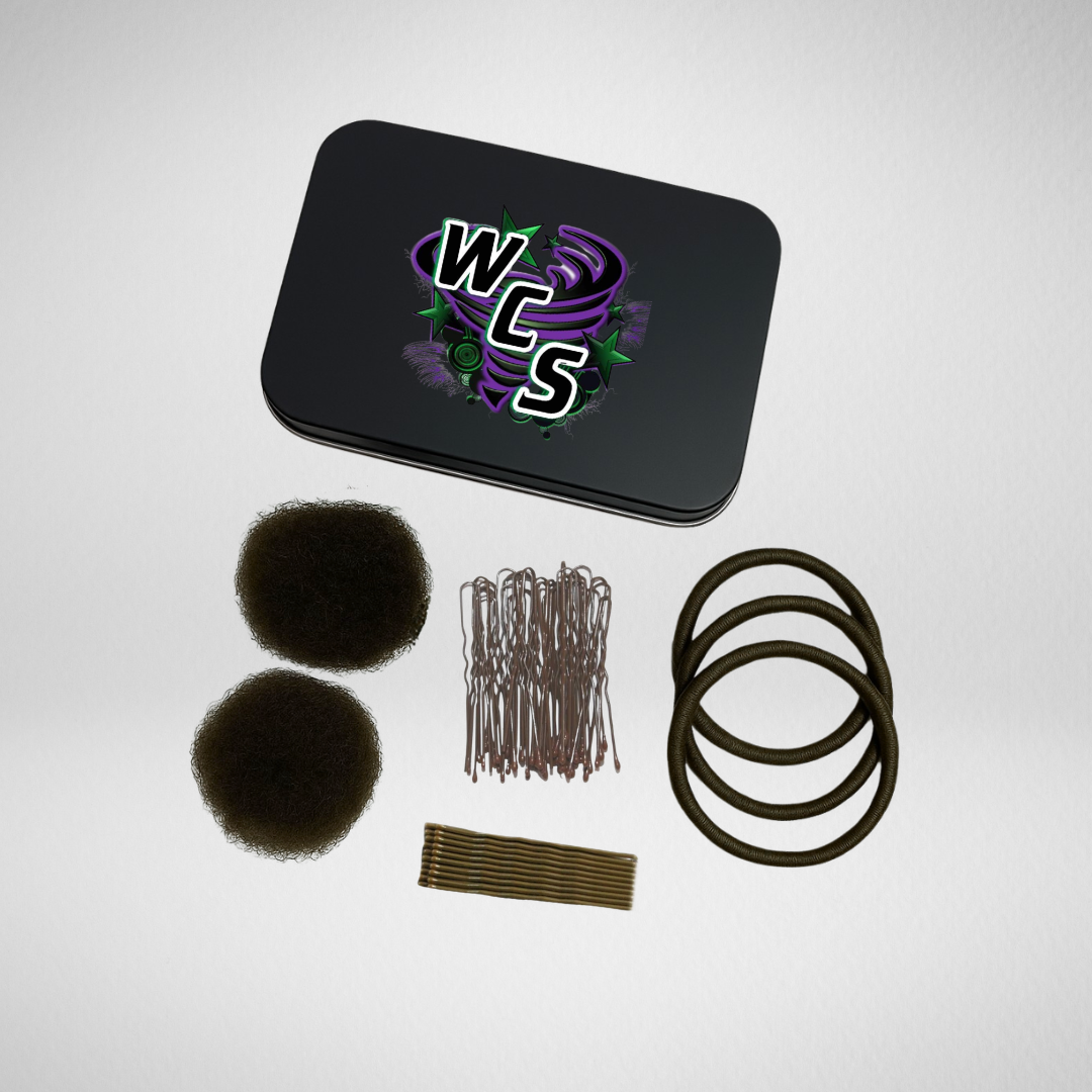 Warrington Cheer Storm Hair Accessory Tin