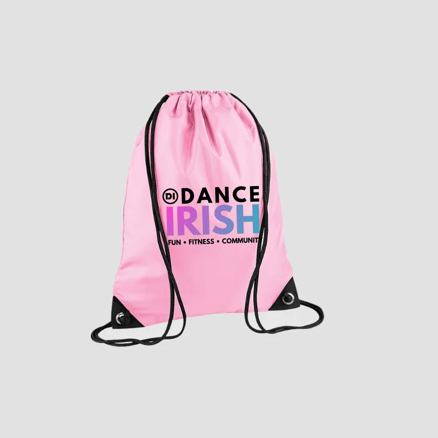Dance Irish Classic Pink Drawstring Bag