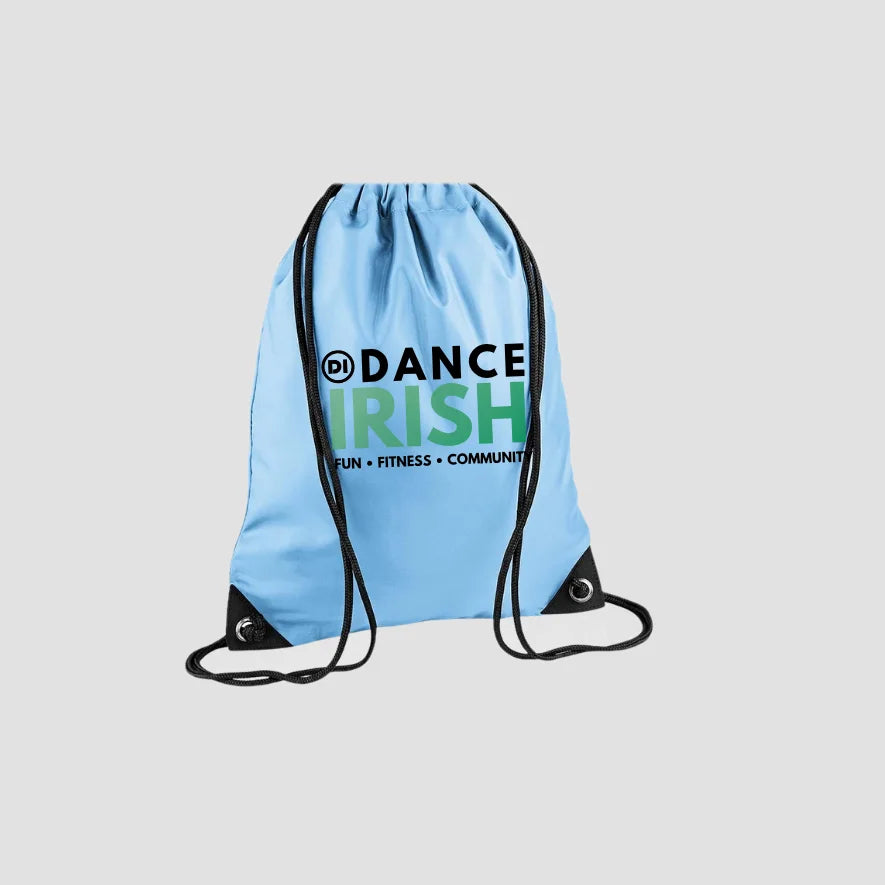 Dance Irish Sky Blue Drawstring Bag