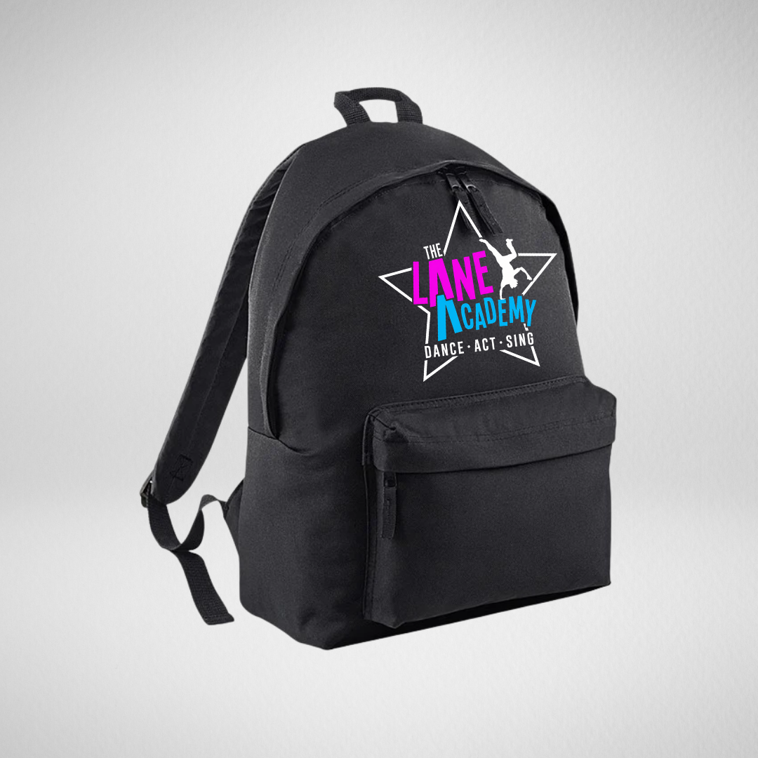The Lane Academy Black Original Rucksack