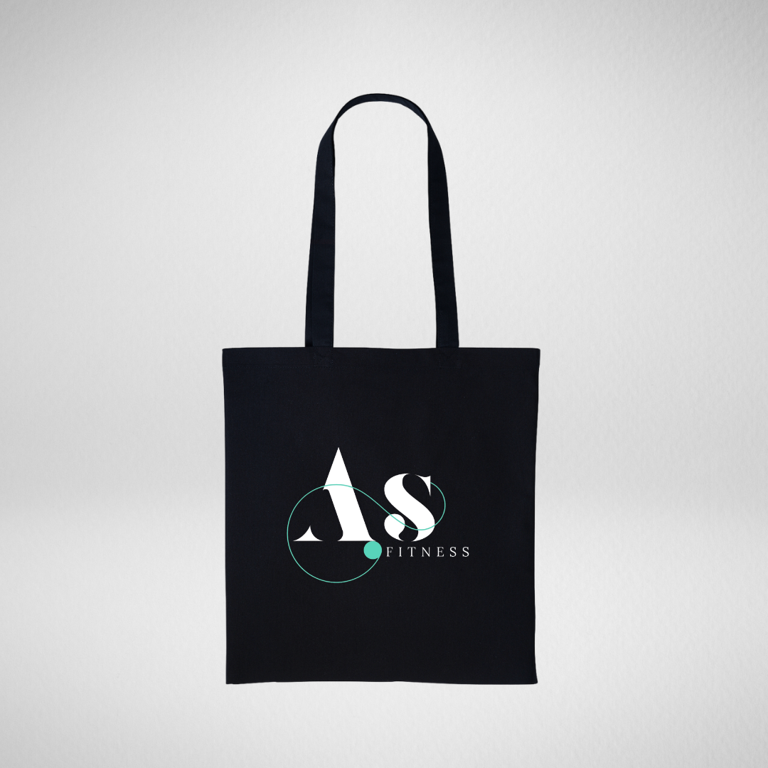 AS Fitness Black Tote Bag