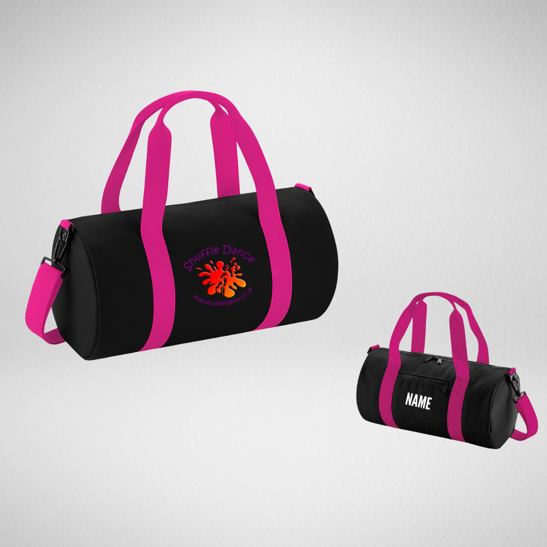 Shuffle Dance Black.Pink Mini Barrel Bag