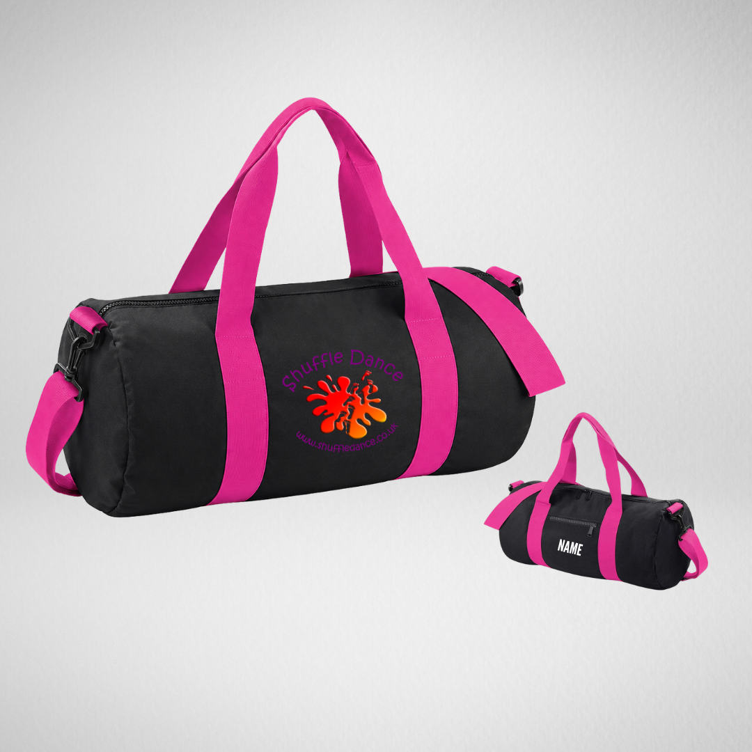 Shuffle Dance Black.Pink Original Barrel Bag