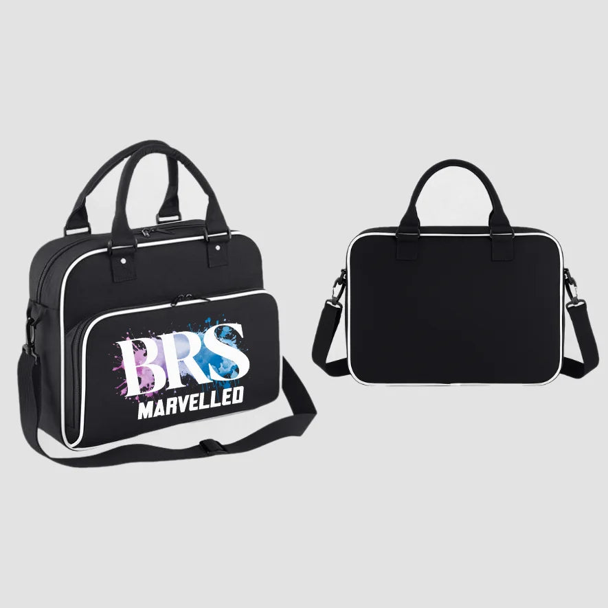 BRS-Dance Ltd Marvelled White Zipped Dance Bag