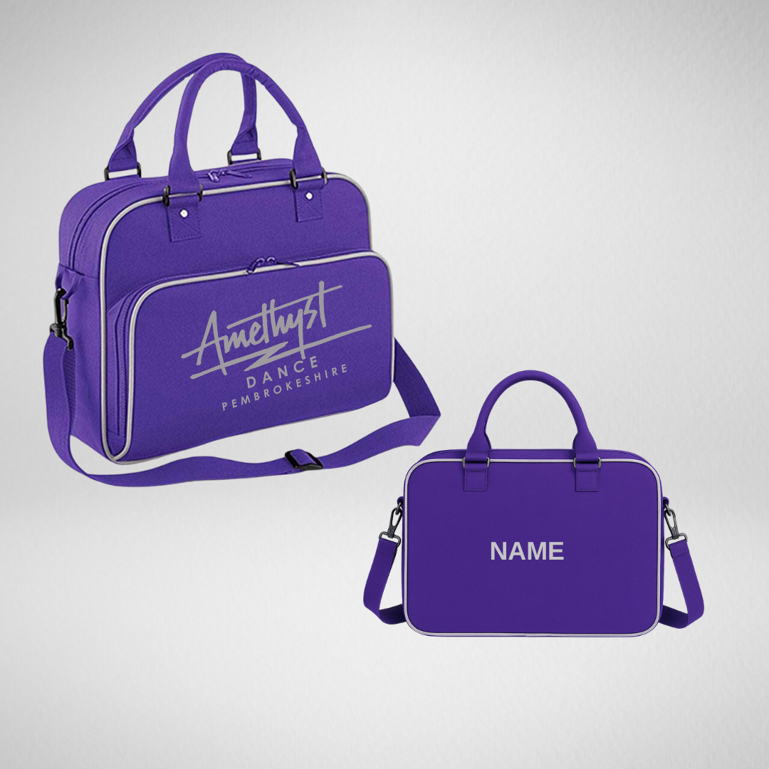 Amethyst Dance Pembrokeshire Purple Zipped Dance Bag