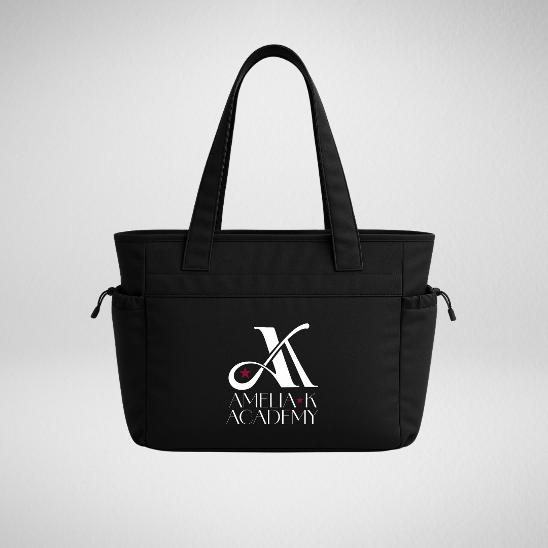 Amelia K Academy Black Oversized Studio Tote Bag