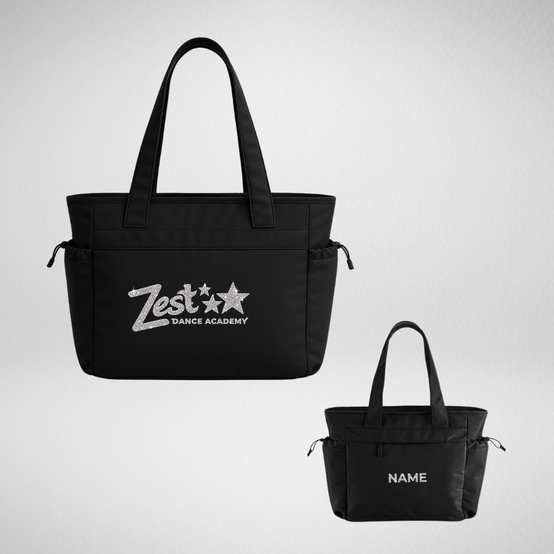 Zest Dance Academy Glitter Oversized Studio Tote Bag