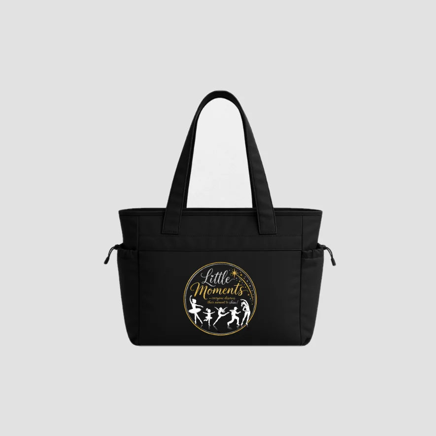 Little Moments Gold Black Oversized Studio Tote Bag