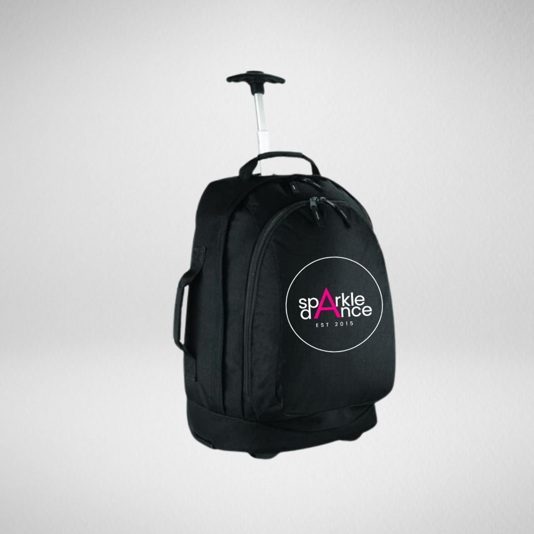 Sparkle Dance Studios Pink Wheeled Suitcase