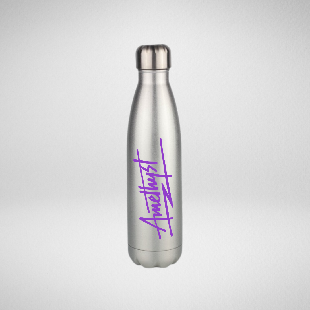 Amethyst Dance Pembrokeshire Silver Screw Top Bottle